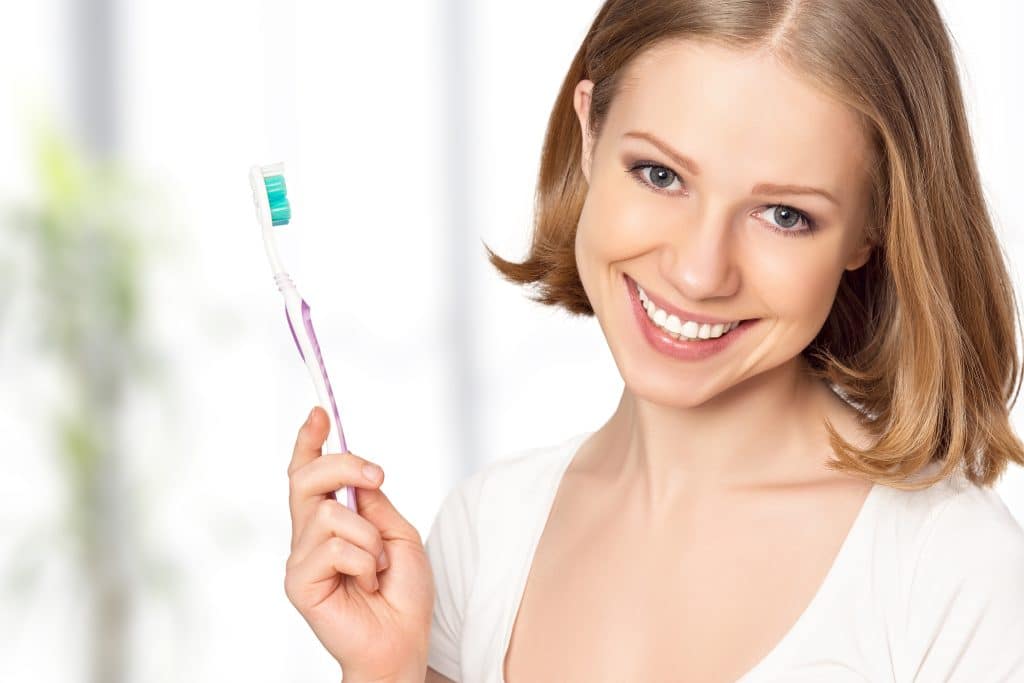 brushing teeth